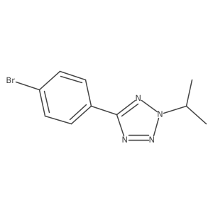 5-(4-bromophenyl)-2-isopropyl-2H-tetrazole Structure