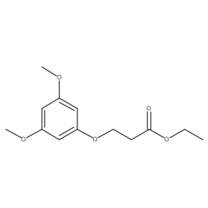 3-(3,5-dimethoxyphenoxy)Propanoic acid ethyl ester结构式