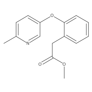 Methyl 2-[(6-methyl-3-pyridinyl)oxy]benzeneacetate Structure