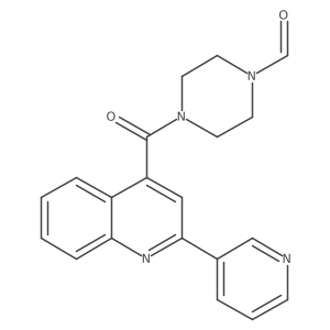 4-{[2-(3-Pyridinyl)-4-quinolinyl]carbonyl}-1-piperazinecarbaldehyde Structure