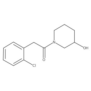 2-(2-Chlorophenyl)-1-(3-hydroxypiperidin-1-yl)ethan-1-one Structure