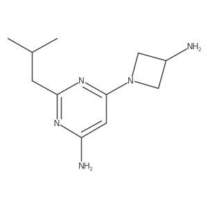 6-(3-Aminoazetidin-1-yl)-2-(2-methylpropyl)pyrimidin-4-amine Structure