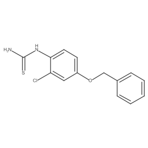 N-[2-Chloro-4-(phenylmethoxy)phenyl]thiourea结构式