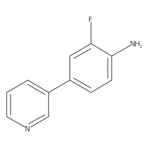 2-Fluoro-4-(pyridin-3-yl)benzenamine Structure