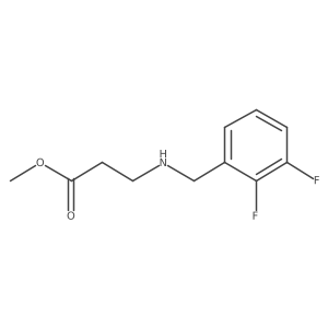 Methyl 3-{[(2,3-difluorophenyl)methyl]amino}propanoate结构式