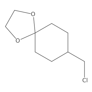 8-(Chloromethyl)-1,4-dioxaspiro[4.5]decane结构式
