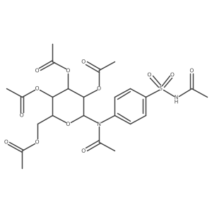 N4-beta-D-Glucosylsulfanilamide N,N',2,3,4,6-hexaacetate结构式