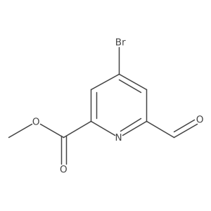 Methyl 4-bromo-6-formylpyridine-2-carboxylate Structure