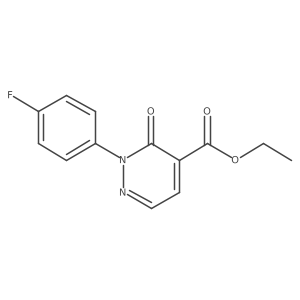 Ethyl 2-(4-fluorophenyl)-3-oxo-2,3-dihydropyridazine-4-carboxylate Structure