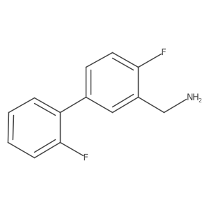 [2-Fluoro-5-(2-fluorophenyl)phenyl]methanamine结构式