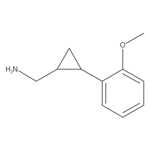 (2-(2-Methoxyphenyl)cyclopropyl)methanamine Structure