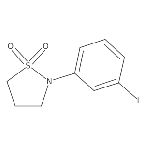 2-(3-Iodo-phenyl)-isothiazolidine 1,1-dioxide结构式