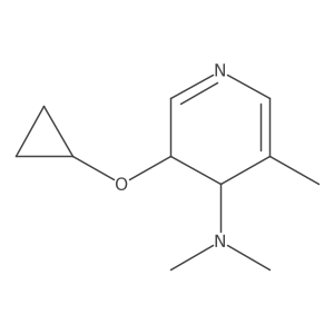 3-Cyclopropoxy-N,N,5-trimethyl-3,4-dihydropyridin-4-amine Structure