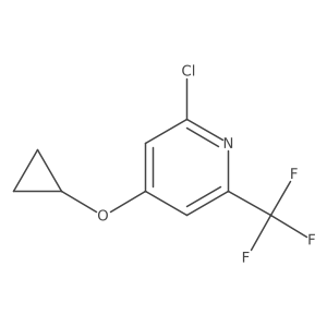 2-Chloro-4-cyclopropoxy-6-(trifluoromethyl)pyridine Structure