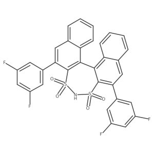 (11bR)-2,6-bis(3,5-difluorophenyl)-3,3,5,5-tetraoxide-dinaphtho[2,1-d:1',2'-f][1,3,2]dithiazepine Structure