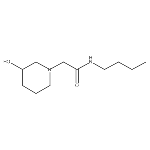 N-butyl-2-(3-hydroxypiperidin-1-yl)acetamide Structure