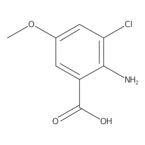2-Amino-3-chloro-5-methoxybenzoic acid结构式