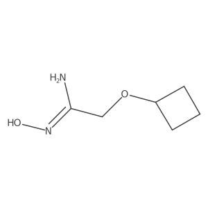 2-cyclobutoxy-N'-hydroxyethanimidamide结构式