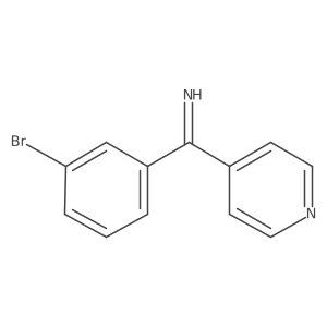 (3-Bromophenyl)(pyridin-4-yl)methanimine结构式