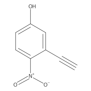 3-Ethynyl-4-nitrophenol结构式