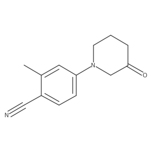 Benzonitrile, 2-methyl-4-(3-oxo-1-piperidinyl)-结构式