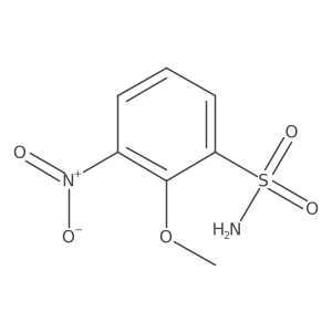 2-Methoxy-3-nitrobenzene-1-sulfonamide Structure