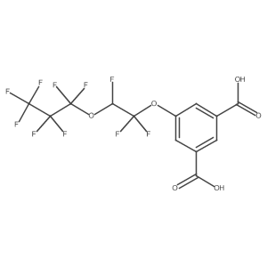 5-(1,1,2-Trifluoro-2-(perfluoropropoxy)ethoxy)isophthalic acid Structure