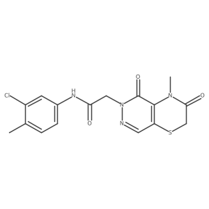 2-[2-(3-methoxyphenyl)-4-oxo-3,4-dihydro-5H-pyrido[2,3-b][1,4]diazepin-5-yl]-N-(3,4,5-trimethoxyphenyl)acetamide结构式