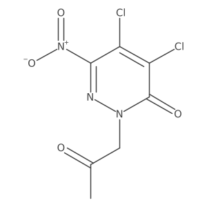 4,5-Dichloro-6-nitro-2-(2-oxopropyl)-3(2H)-pyridazinone Structure