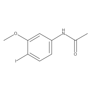 N-(4-iodo-3-methoxyphenyl)acetamide结构式