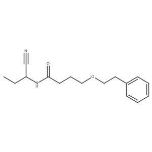 N-(1-cyanopropyl)-4-(2-phenylethoxy)butanamide Structure