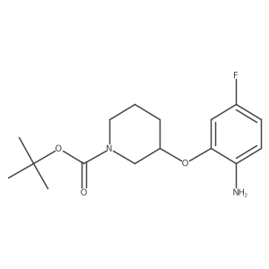 (S)-tert-butyl 3-(2-amino-5-fluorophenoxy)piperidine-1-carboxylate Structure