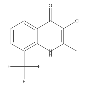 3-Chloro-4-hydroxy-2-methyl-8-(trifluoromethyl)quinoline Structure