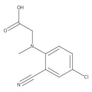 2-[(4-Chloro-2-cyanophenyl)(methyl)amino]acetic acid结构式