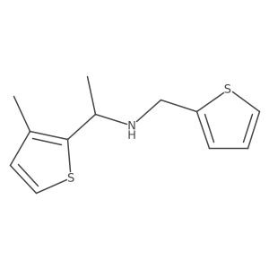 [1-(3-Methylthiophen-2-yl)ethyl](thiophen-2-ylmethyl)amine结构式