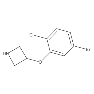 3-(5-Bromo-2-chlorophenoxy)azetidine Structure