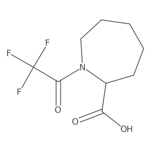 1-(2,2,2-Trifluoroacetyl)azepane-2-carboxylic acid Structure