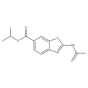 Isopropyl 2-(acetylamino)-1,3-benzothiazole-6-carboxylate Structure