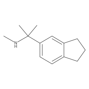 [2-(2,3-dihydro-1H-inden-5-yl)propan-2-yl](methyl)amine结构式