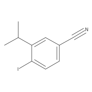 4-Iodo-3-isopropylbenzonitrile结构式