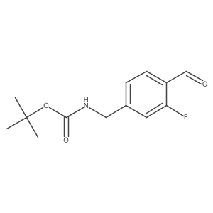 5-(N-Boc-aminomethyl)-2-formylfluorobenzene Structure