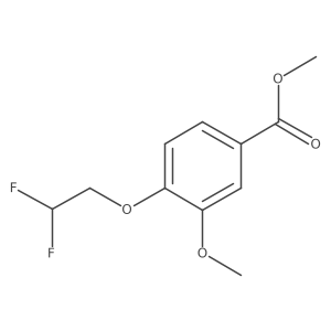 Methyl 4-(2,2-difluoroethoxy)-3-methoxybenzoate结构式