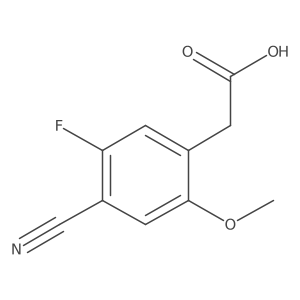 4-Cyano-5-fluoro-2-methoxyphenylacetic acid结构式