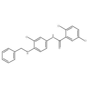 N-[4-(benzylamino)-3-chlorophenyl]-3,6-dichloropyridine-2-carboxamide Structure