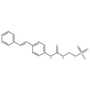 Urea, N-[2-(methylsulfonyl)ethyl]-N'-[4-(2-phenyldiazenyl)phenyl]- Structure