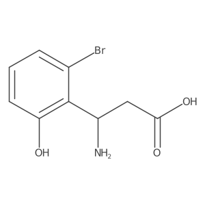 3-Amino-3-(2-bromo-6-hydroxyphenyl)propanoic acid Structure