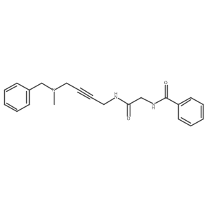 N-[2-[4-[benzyl(methyl)amino]but-2-ynylamino]-2-oxo-ethyl]benzamide Structure