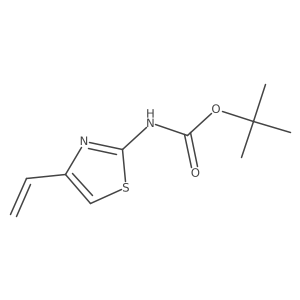 tert-butyl N-(4-ethenyl-1,3-thiazol-2-yl)carbamate结构式