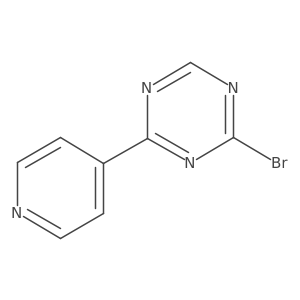 1,3,5-Triazine, 2-bromo-4-(4-pyridinyl)-结构式