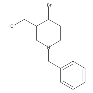 (1-Benzyl-4-bromopiperidin-3-yl)methanol Structure